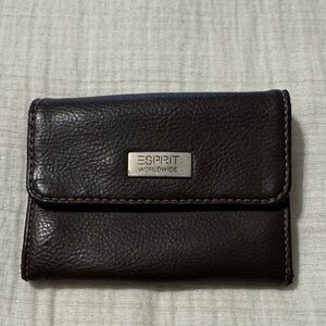 Esprit Dark Brown Leather Wallet